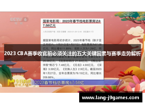 2023 CBA赛季收官前必须关注的五大关键因素与赛季走势解析 2023 CBA赛季收官前必须关注的五大关键因素与赛季走势解析